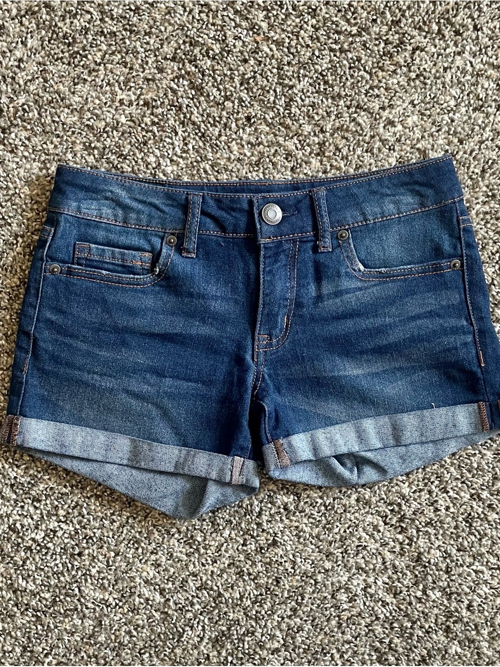 Aeropostale Dark Blue Denim Shorts Size 0
